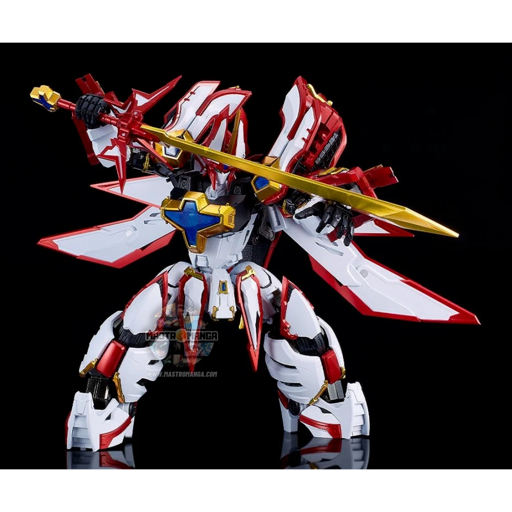 Action figure trasformabile King's Style Super Granzort HAGANE WORKS Good Smile Company in Face Mode e Battle Mode con dettagli in metallo
