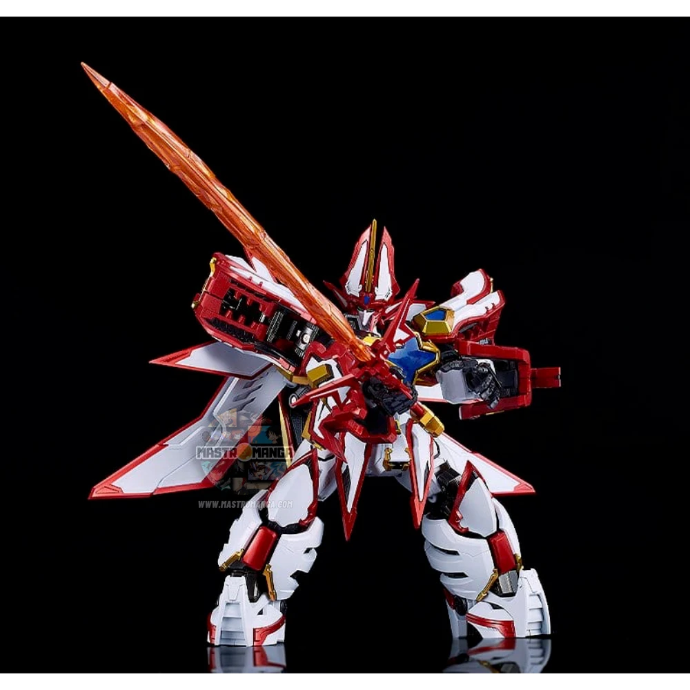 Action figure trasformabile King's Style Super Granzort HAGANE WORKS Good Smile Company in Face Mode e Battle Mode con dettagli in metallo