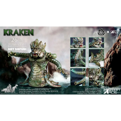 Kraken Ray Harryhausen Vintage-Stylized Soft-Vinyl