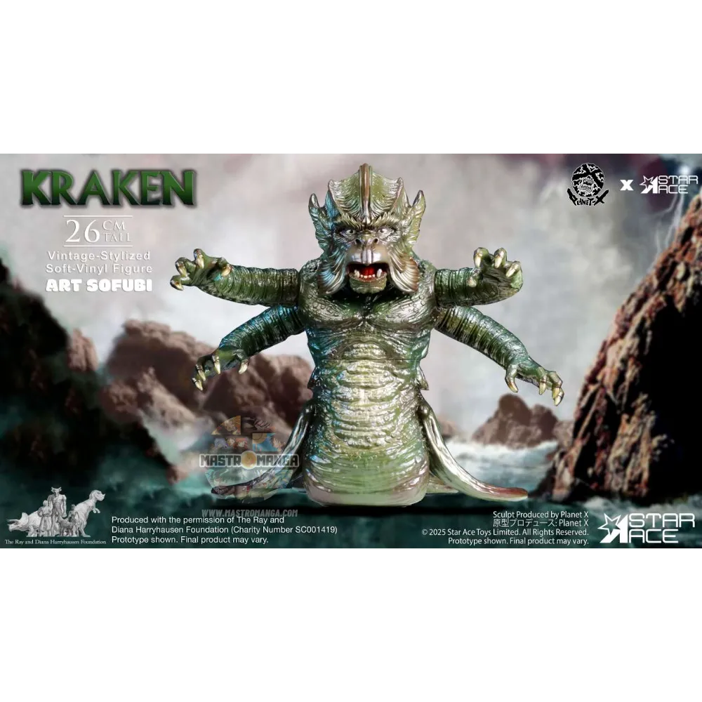 Kraken Ray Harryhausen Vintage-Stylized Soft-Vinyl