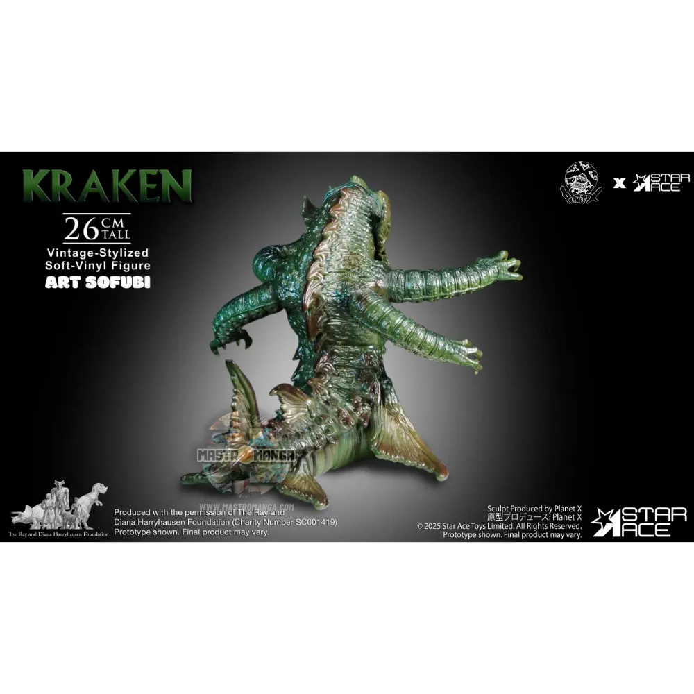 Kraken Ray Harryhausen Vintage-Stylized Soft-Vinyl