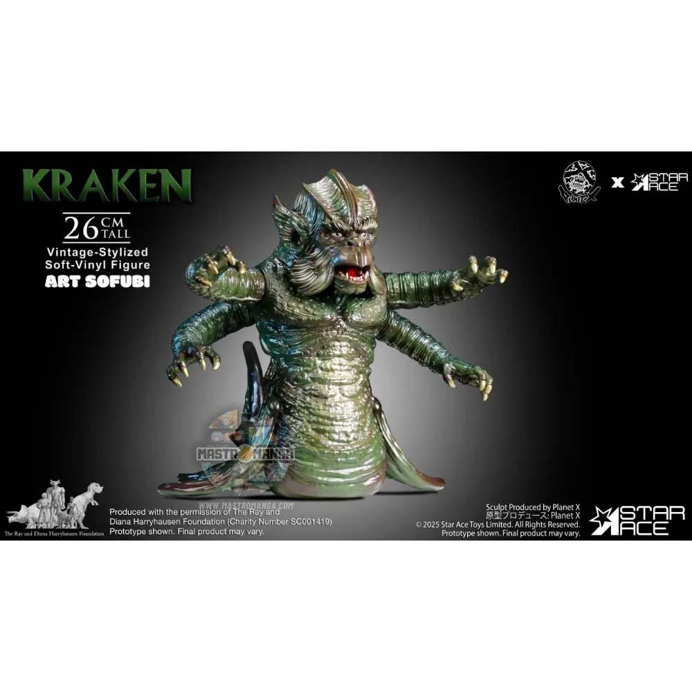 Kraken Ray Harryhausen Vintage-Stylized Soft-Vinyl