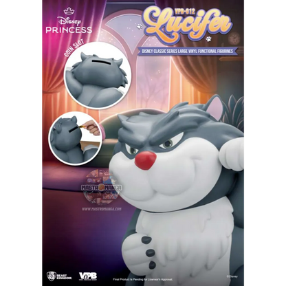 Lucifer Disney Classic Series Large Vinyl Piggy Bank