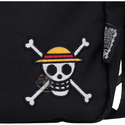 One Piece Luffy Jolly Roger Crossbody Bag (Black)
