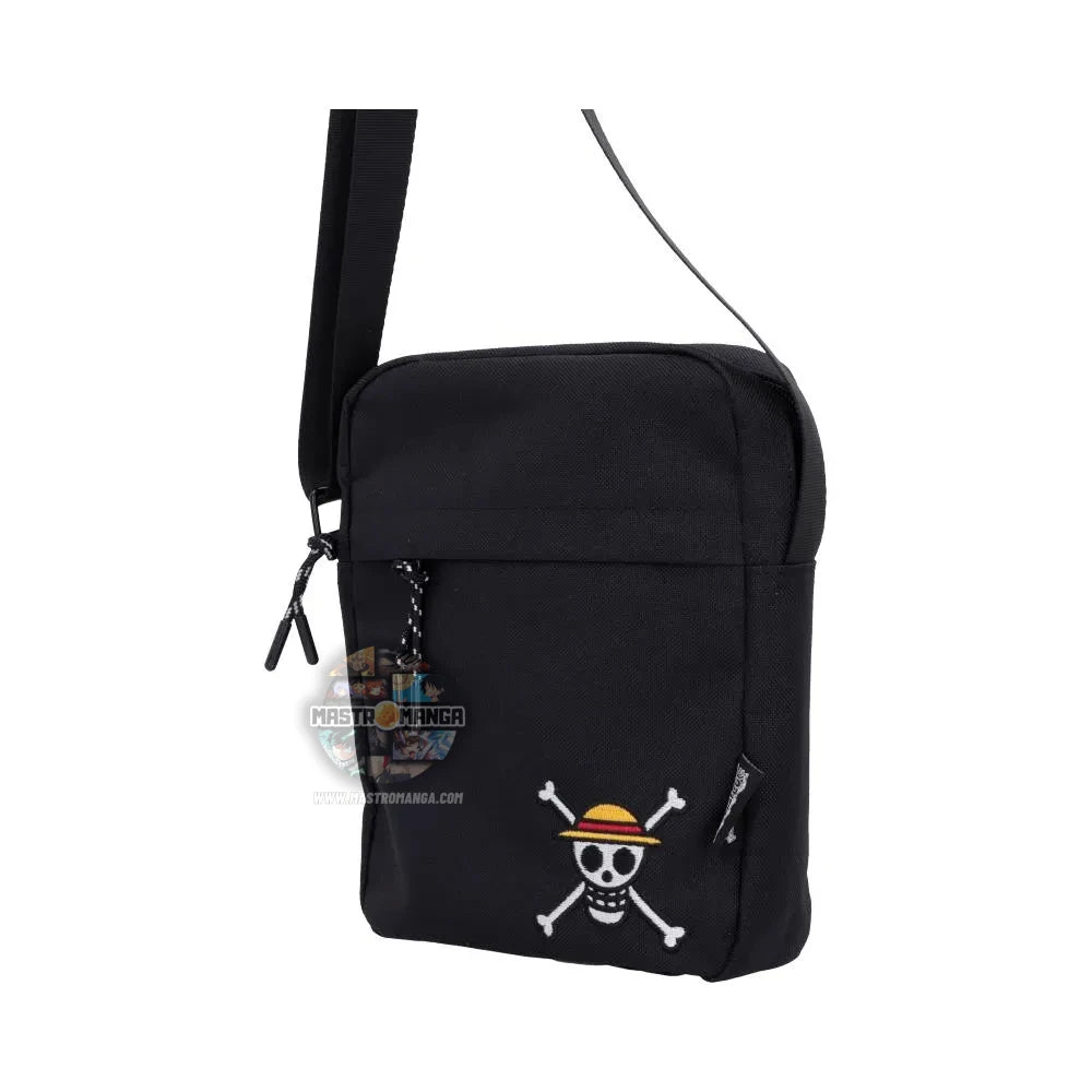 One Piece Luffy Jolly Roger Crossbody Bag (Black)