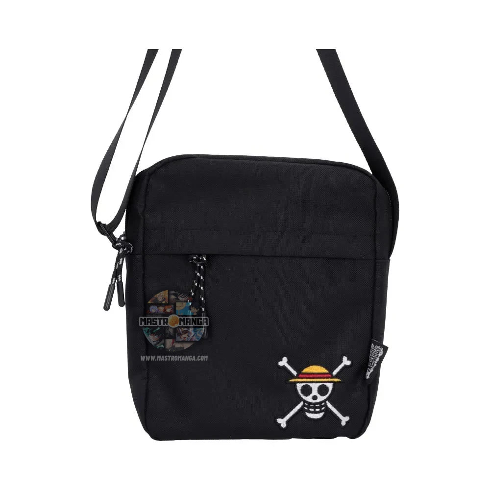 One Piece Luffy Jolly Roger Crossbody Bag (Black)