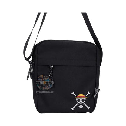 One Piece Luffy Jolly Roger Crossbody Bag (Black)