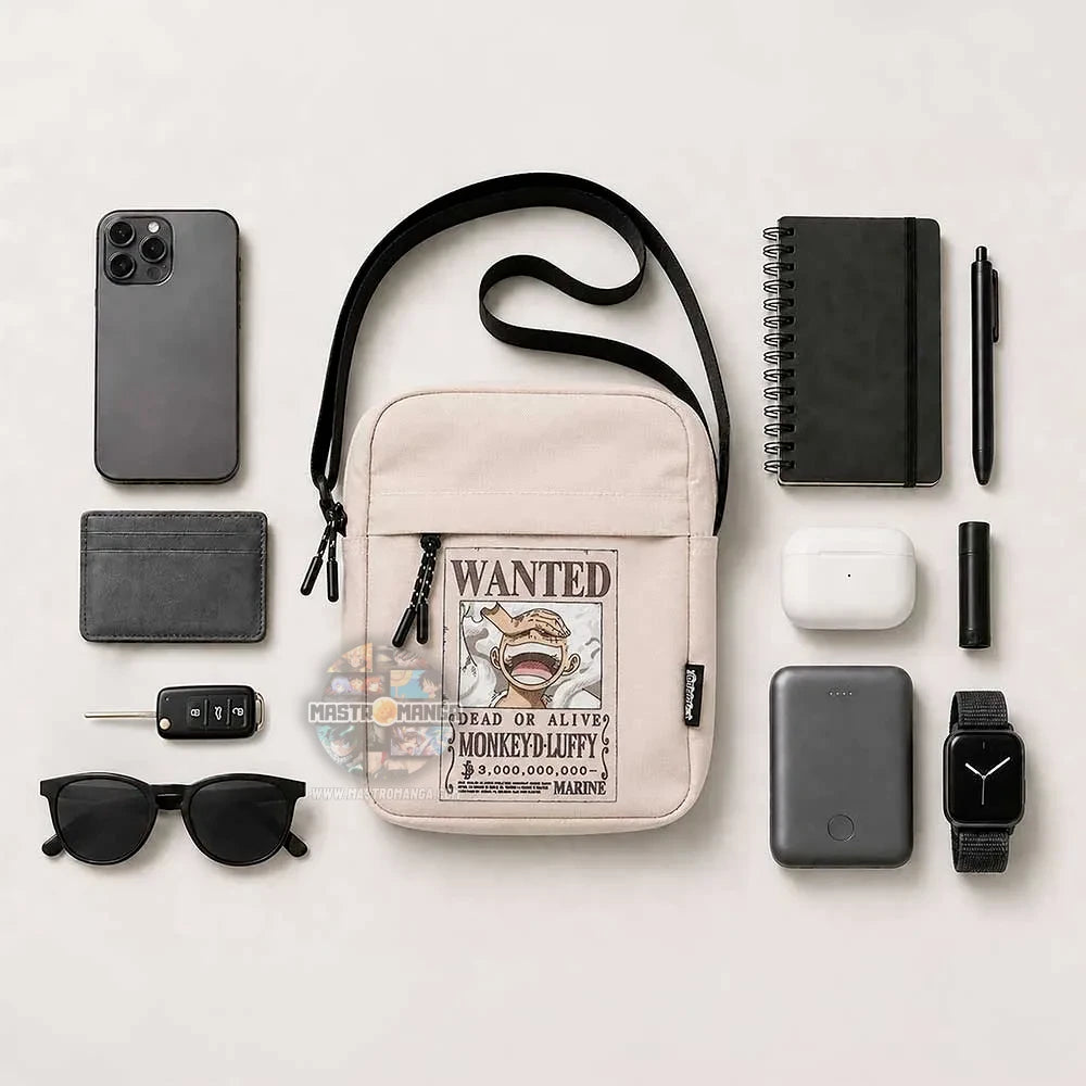 One Piece Luffy Wanted Crossbody Bag