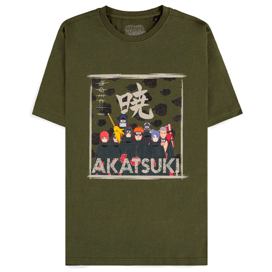 Maglietta verde Akatsuki Clan Naruto Shippuden