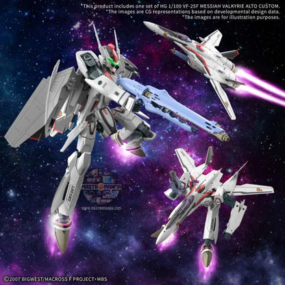 Messiah Valkyrie Alto Custom Vf-25f Hg Gunpla Model Kit