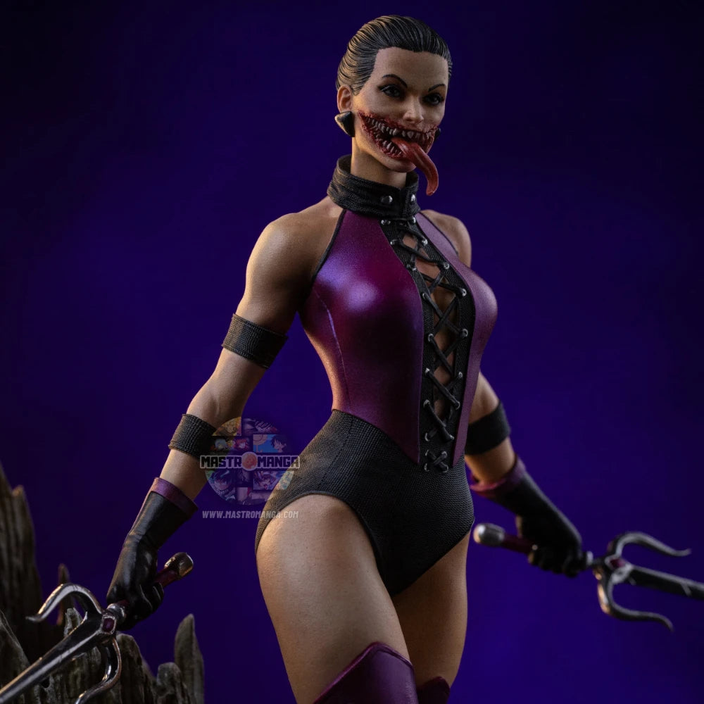 Mileena Mortal Kombat Iron Studios - Statua da collezione ufficiale della letale combattente con sai e costume iconico