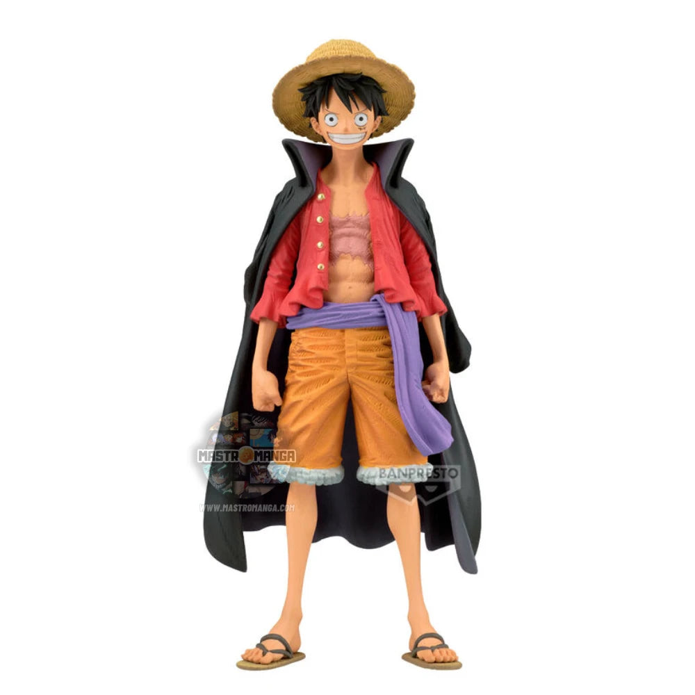 Monkey D. Luffy The Brush One Piece Figure Premium Banpresto - Figure ufficiale del Capitano dei Pirati di Cappello di Paglia in esclusiva composizione artistica ispirata al pennello giapponese