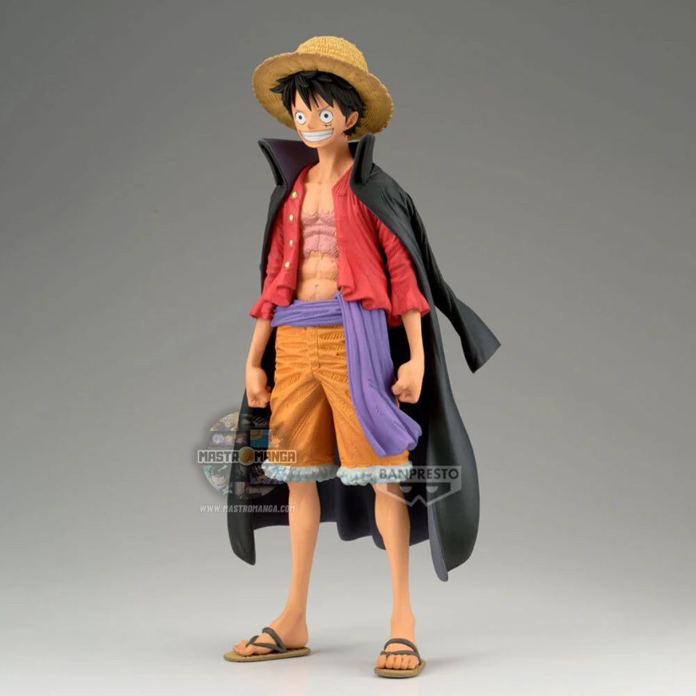 Monkey D. Luffy The Brush One Piece Figure Premium Banpresto - Figure ufficiale del Capitano dei Pirati di Cappello di Paglia in esclusiva composizione artistica ispirata al pennello giapponese