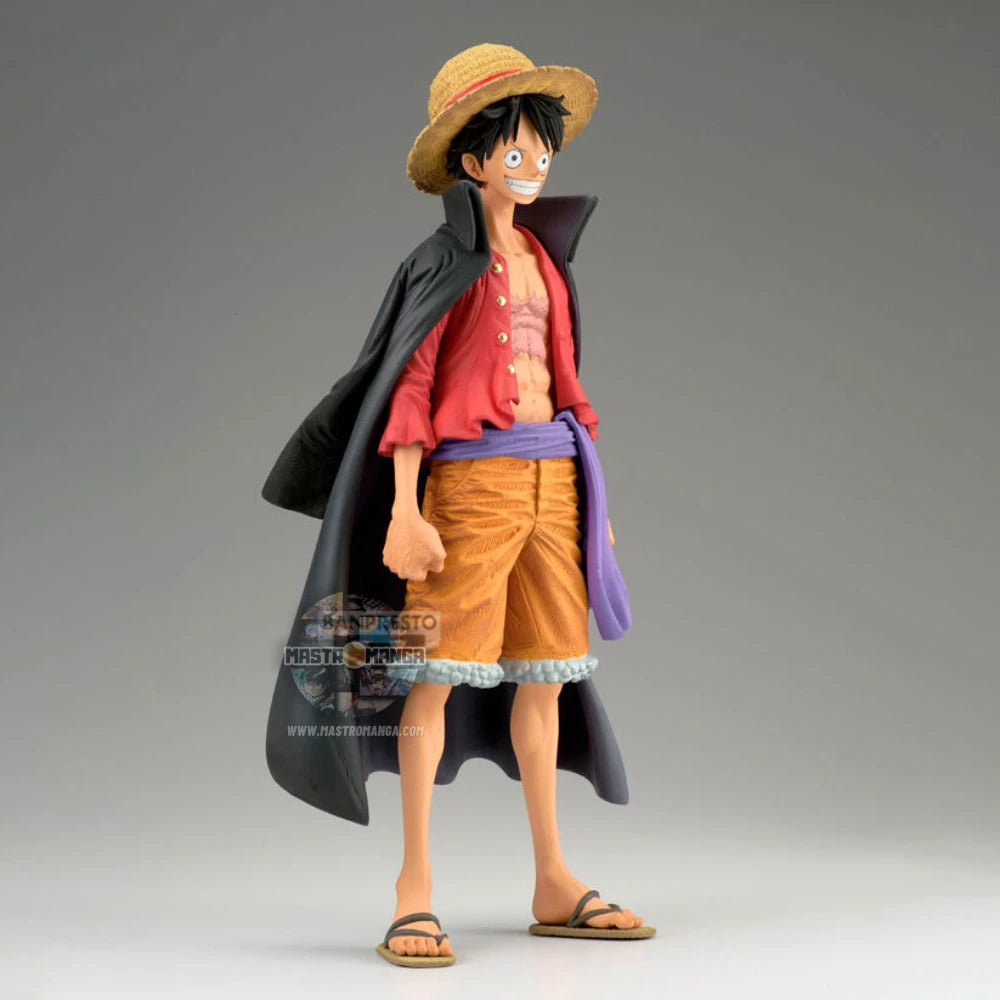 Monkey D. Luffy The Brush One Piece Figure Premium Banpresto - Figure ufficiale del Capitano dei Pirati di Cappello di Paglia in esclusiva composizione artistica ispirata al pennello giapponese