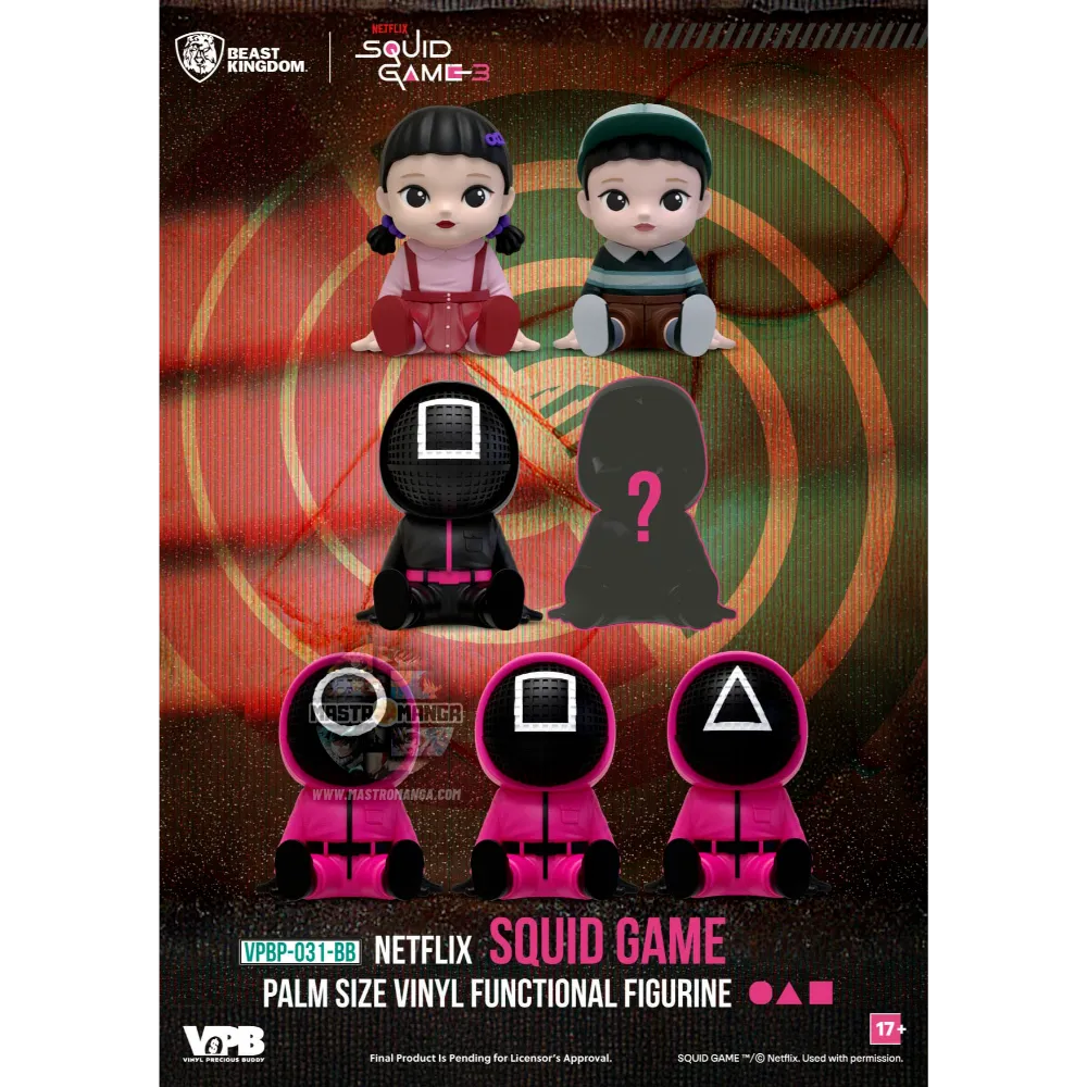 Netflix Squid Game Palm Size Vinyl Money Bank Blind Box Set