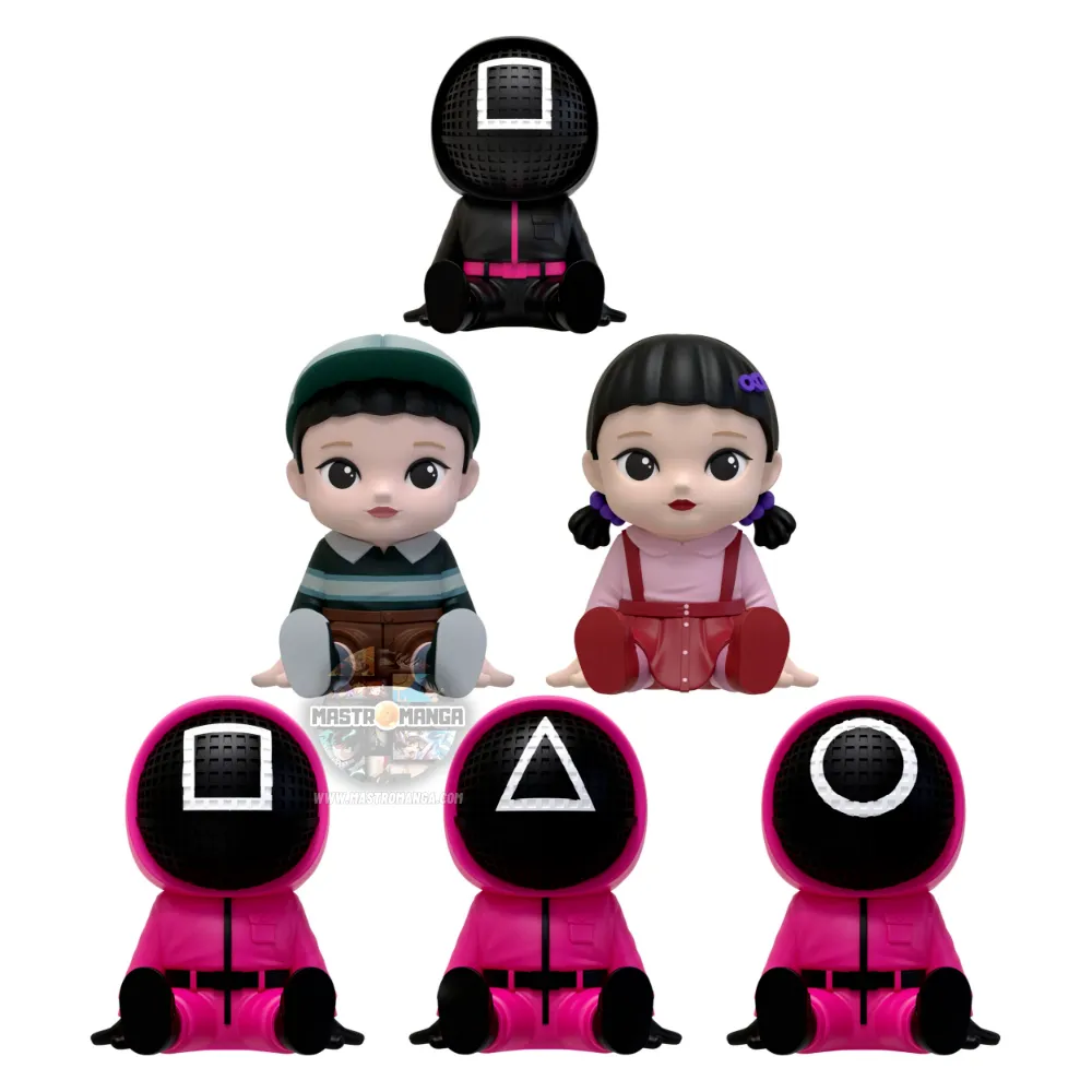 Netflix Squid Game Palm Size Vinyl Money Bank Blind Box Set