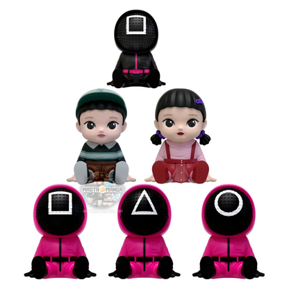 Netflix Squid Game Palm Size Vinyl Money Bank Blind Box Set