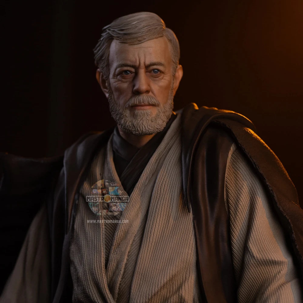 Obi-Wan Kenobi Legacy Replica Signatures Star Wars Iron Studios - Statua premium in scala reale del Maestro Jedi con abito e spada laser