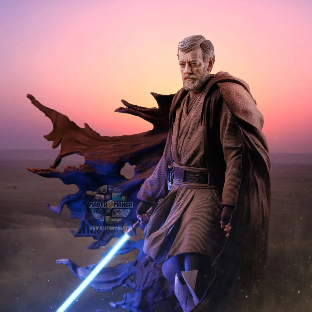 Obi-Wan Kenobi Legacy Replica Signatures Star Wars Iron Studios - Statua premium in scala reale del Maestro Jedi con abito e spada laser