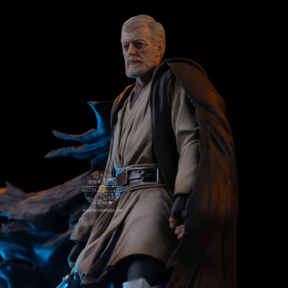 Obi-Wan Kenobi Signatures Star Wars Iron Studios - Statua da collezione ufficiale del Maestro Jedi con abito e spada laser iconica