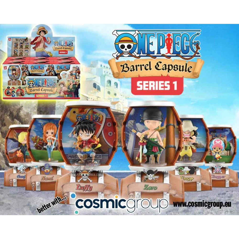Set display One Piece Barrel Capsule Collection Megahouse figure nei barili