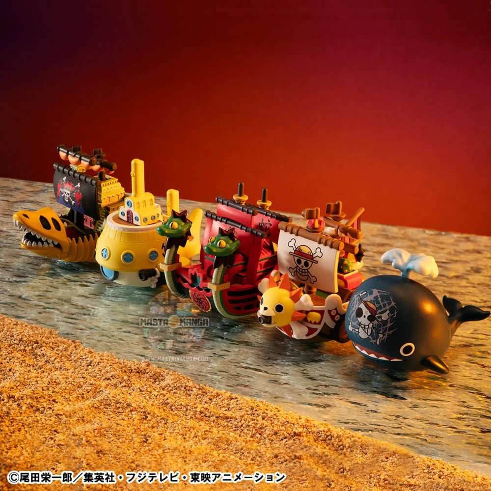 Set display One Piece Yuracolle Grand Line Coll Volume 2 Megahouse figure oscillanti.