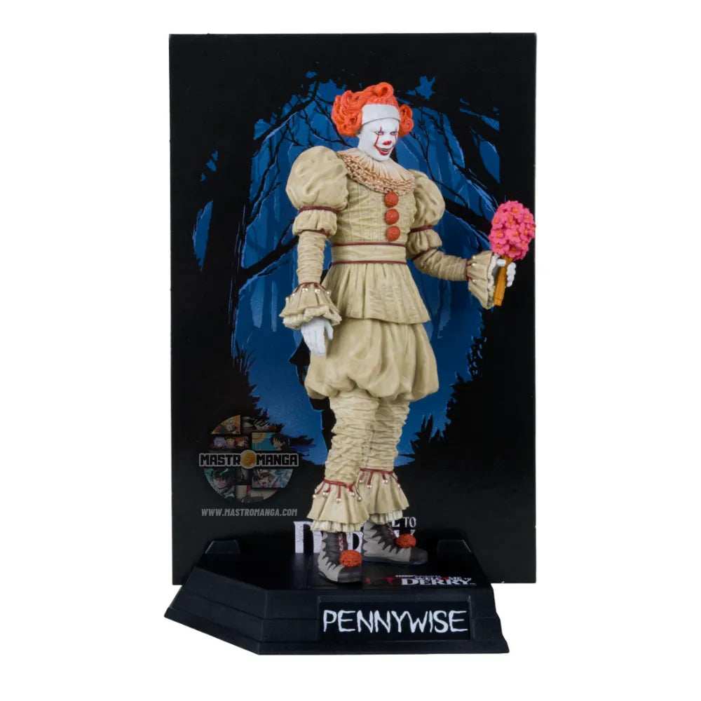 Pennywise IT: Welcome to Derry Flashback Gold Label Posed Movie Maniacs