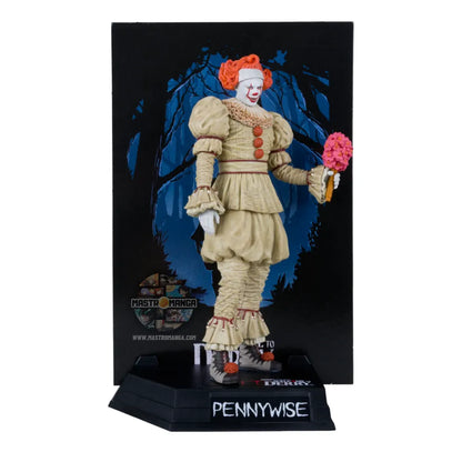 Pennywise IT: Welcome to Derry Flashback Gold Label Posed Movie Maniacs