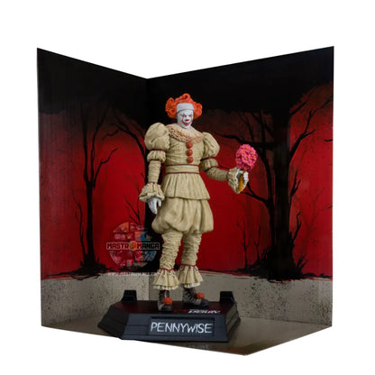 Pennywise IT: Welcome to Derry Flashback Gold Label Posed Movie Maniacs