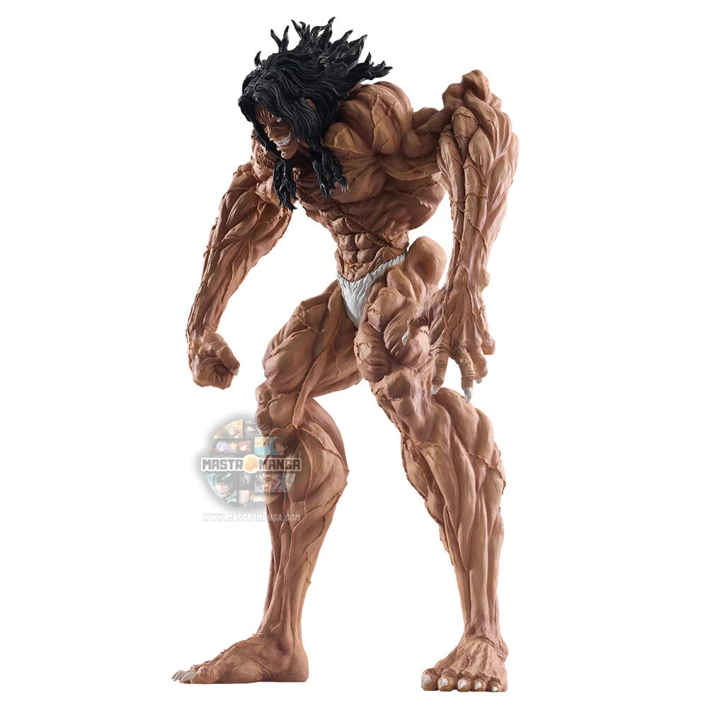 Statua da collezione Ichibansho MASTERLISE di Pickle da Baki Hanma, con corporatura massiccia, muscolatura iper-definita, lunghi capelli neri e cicatrici da battaglia su tutto il corpo