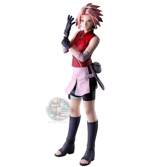 Sakura Haruno Naruto Shippuden Kazekage Rescue Arc Ichibansho MASTERLISE Banpresto - Figure ufficiale della determinata kunoichi del Team 7 con abito rosso e guanti da combattimento