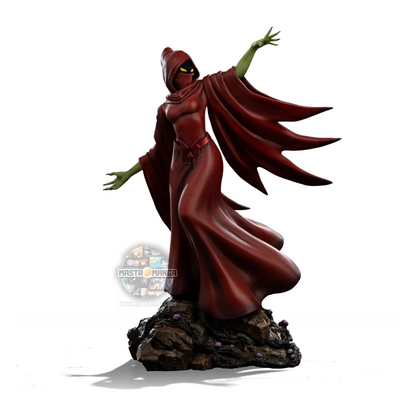 
Shadow Weaver Masters of the Universe Iron Studios - Statua da collezione ufficiale della misteriosa strega con mantello rosso e poteri oscuri