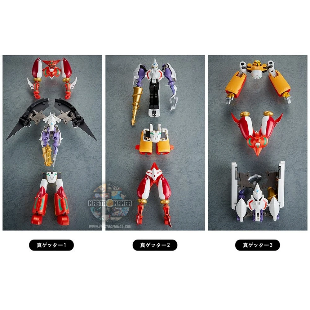 Shin Eagle, Shin Jaguar e Shin Boar Shin Getter Robot Armageddon Dynamic Change Mini Fig Set