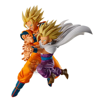 statua Son Goku e Son Gohan super saiyan Ichibansho di bandai