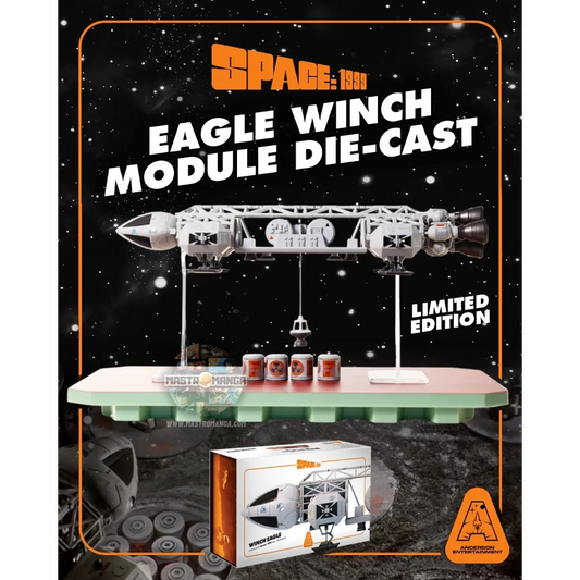Modello die-cast dell'astronave Eagle di Spazio 1999 con modulo Winch argano montato, versione Limited Edition prodotta da Anderson Entertainment
