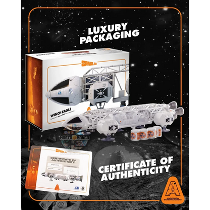 Modello die-cast dell'astronave Eagle di Spazio 1999 con modulo Winch argano montato, versione Limited Edition prodotta da Anderson Entertainment