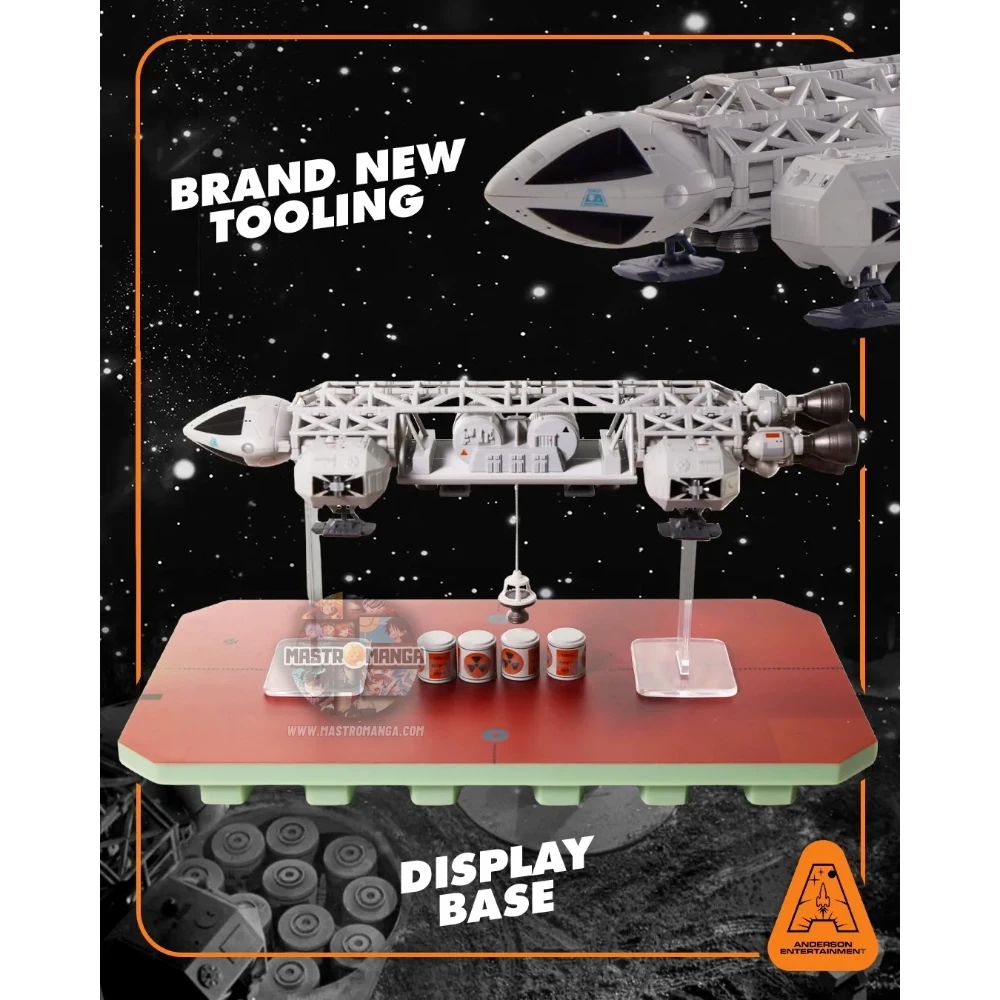 Modello die-cast dell'astronave Eagle di Spazio 1999 con modulo Winch argano montato, versione Limited Edition prodotta da Anderson Entertainment