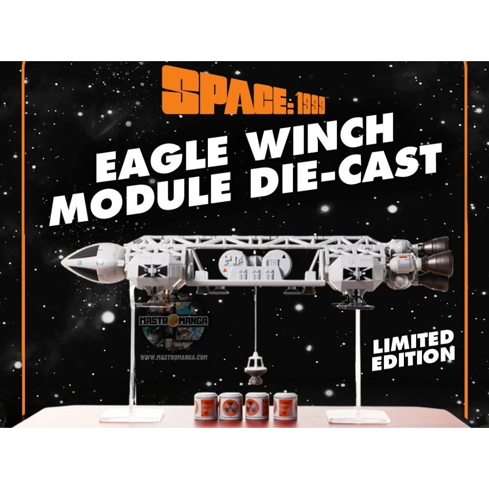 Modello die-cast dell'astronave Eagle di Spazio 1999 con modulo Winch argano montato, versione Limited Edition prodotta da Anderson Entertainment