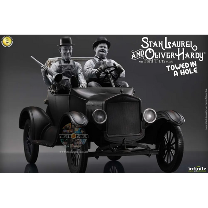 Stan Laurel & Oliver Hardy Ford Model T Towed in a Hole Infinite Statue