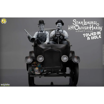 Stan Laurel & Oliver Hardy Ford Model T Towed in a Hole Infinite Statue