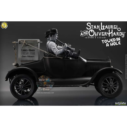 Stan Laurel & Oliver Hardy Ford Model T Towed in a Hole Infinite Statue