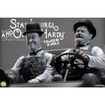 Stan Laurel & Oliver Hardy Ford Model T Towed in a Hole Infinite Statue
