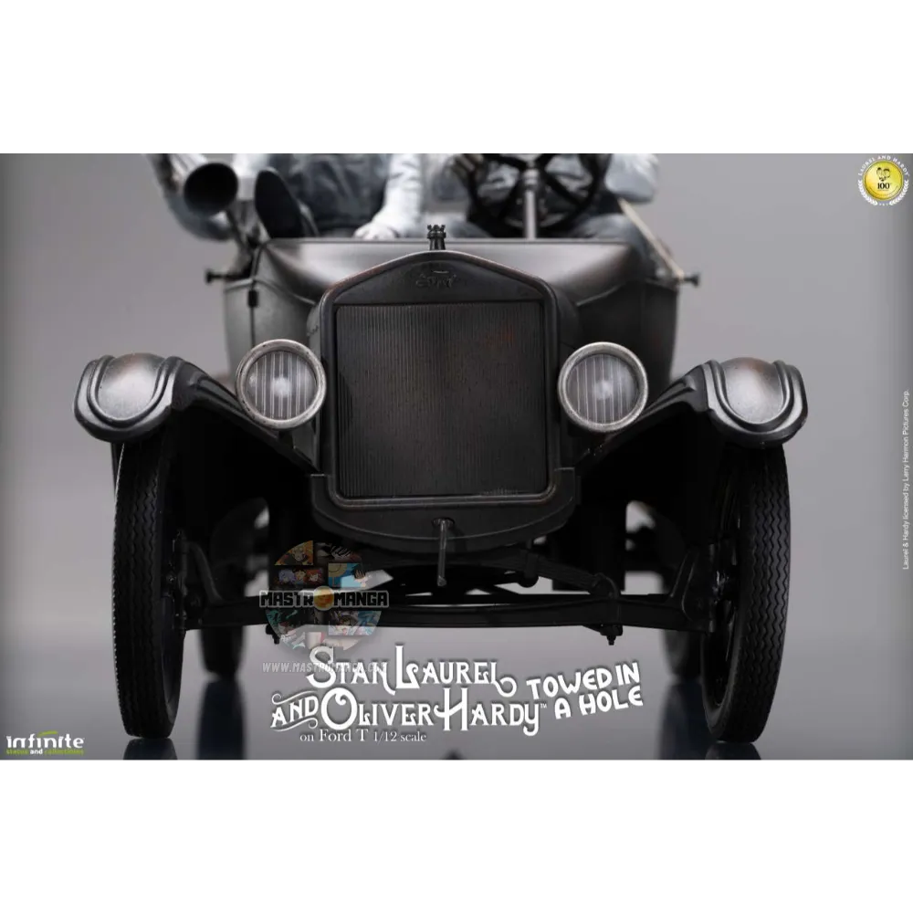 Stan Laurel & Oliver Hardy Ford Model T Towed in a Hole Infinite Statue