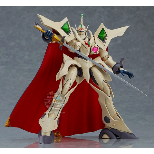 Model kit MODEROID Escaflowne The Vision of Escaflowne Good Smile Company in posa eroica con spada, mantello e modalità trasformabile Dragon Mode