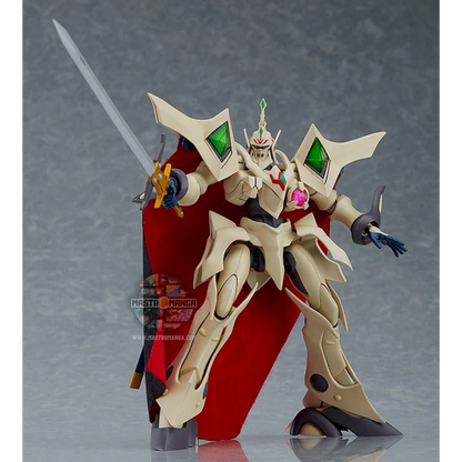 Model kit MODEROID Escaflowne The Vision of Escaflowne Good Smile Company in posa eroica con spada, mantello e modalità trasformabile Dragon Mode