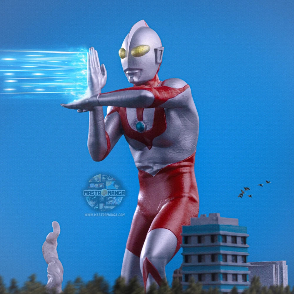 Ultraman Iron Studios - Statua da collezione ufficiale del leggendario eroe tokusatsu giapponese in iconico design argento e rosso