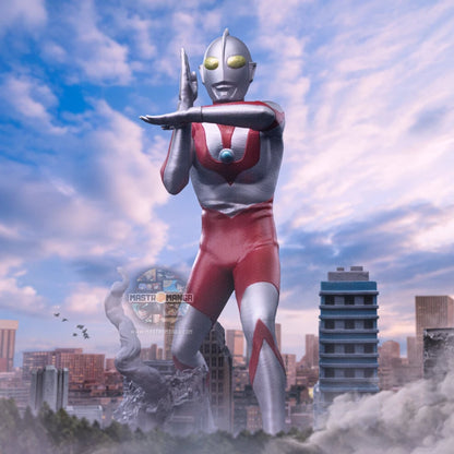 Ultraman Iron Studios - Statua da collezione ufficiale del leggendario eroe tokusatsu giapponese in iconico design argento e rosso