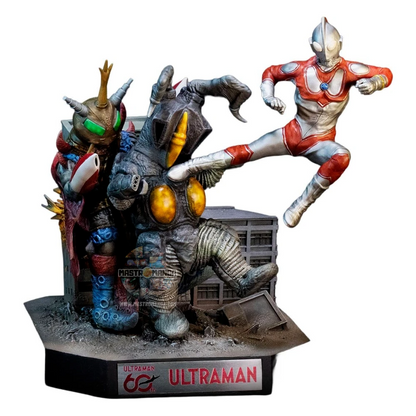Ultraman Jack Vs Zetton Ii & Alien Bat Battle Scene Diorama