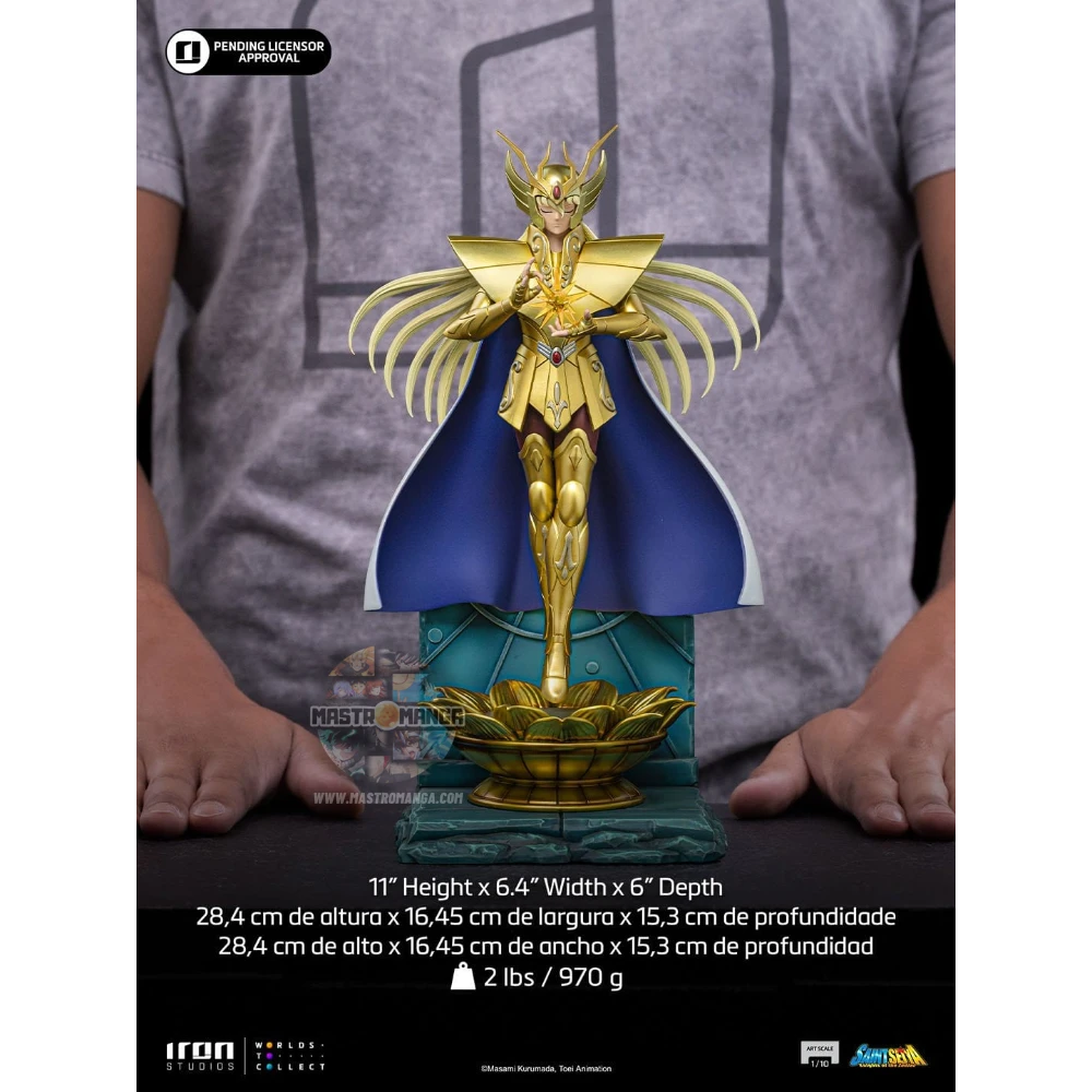 Virgo Shaka Saint Seiya Iron Studios - Statua da collezione ufficiale del Cavaliere d'Oro della Vergine con Armatura della Vergine