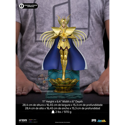 Virgo Shaka Saint Seiya Iron Studios - Statua da collezione ufficiale del Cavaliere d'Oro della Vergine con Armatura della Vergine